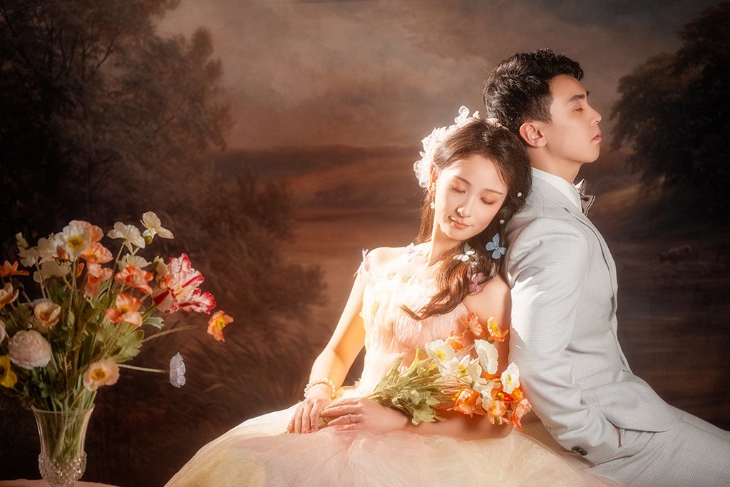 Cinematic style pre-wedding photos